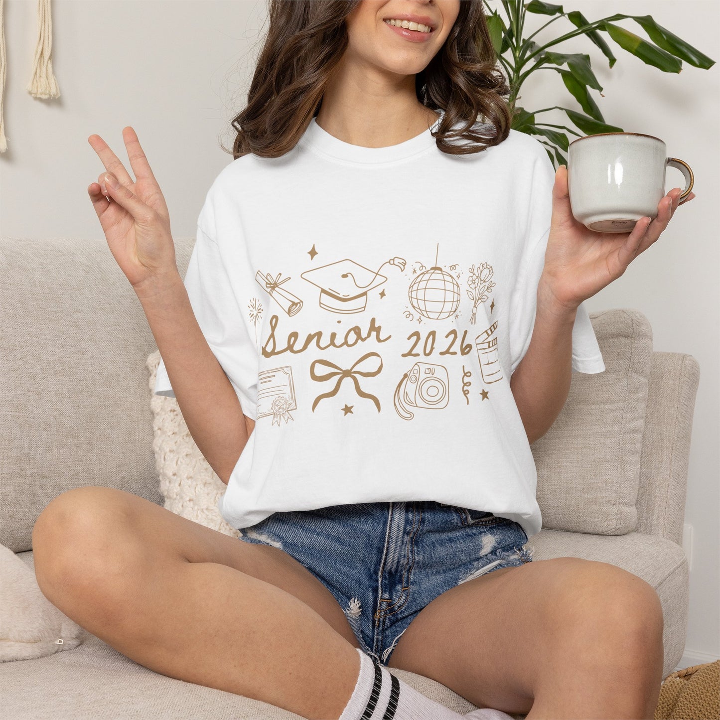 Senior 2026 Graduation Tee — Gold Text