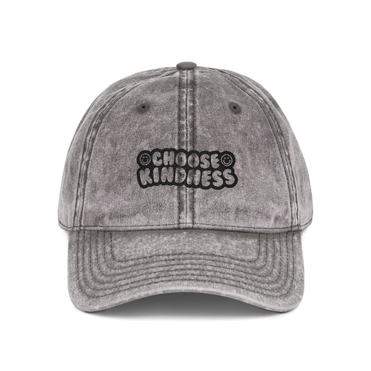 Choose Kindness Vintage Embroidered Hat