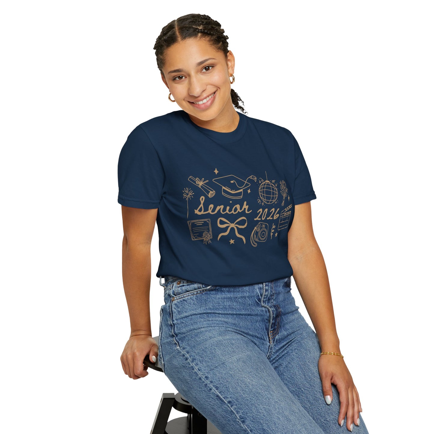 Senior 2026 Graduation Tee — Gold Text