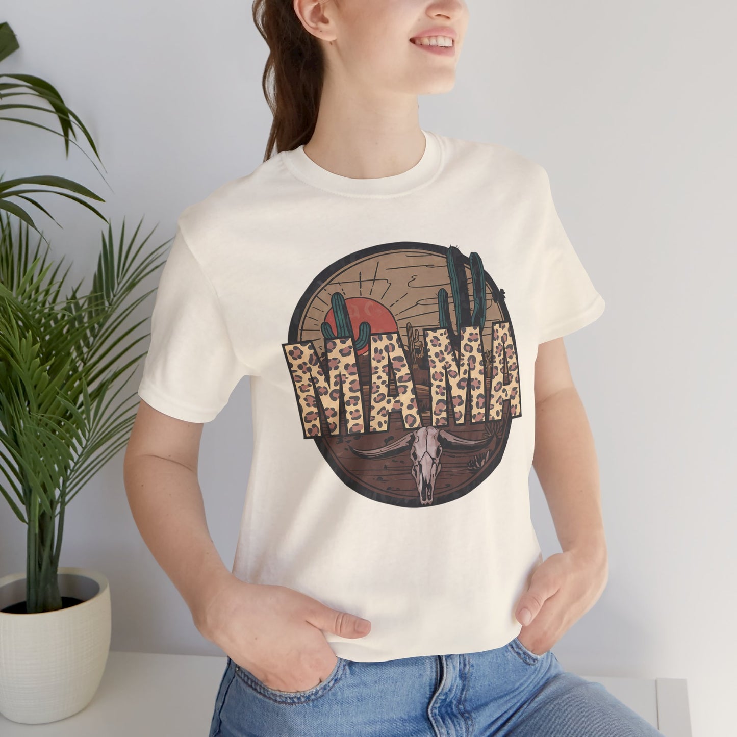 Leopard Print Western MAMA Tee
