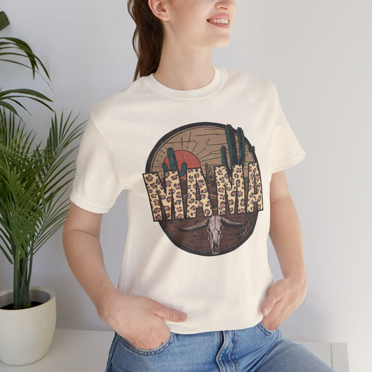 Leopard Print Western MAMA Tee