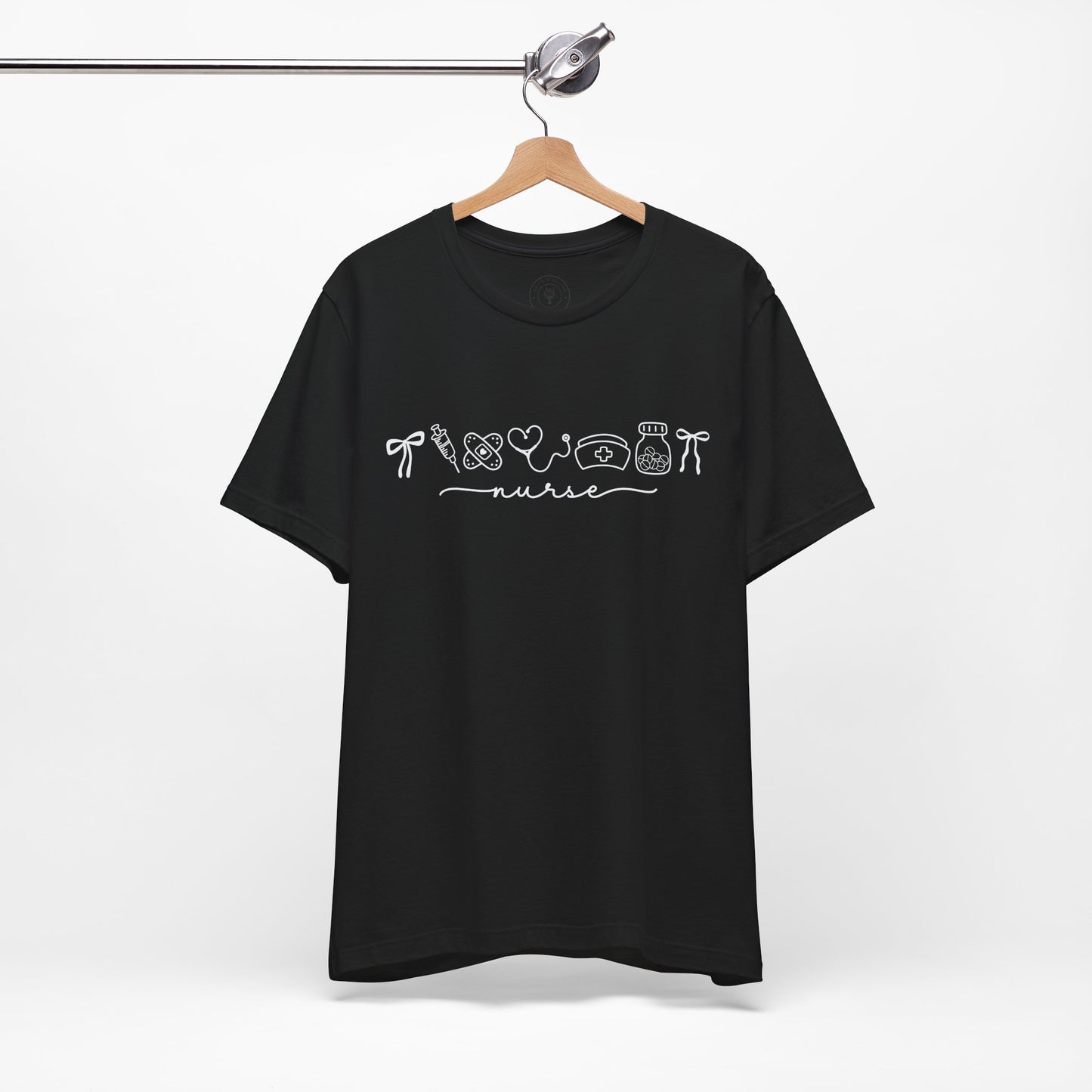 Nurse Graphic Tee — Cute Doodle Art