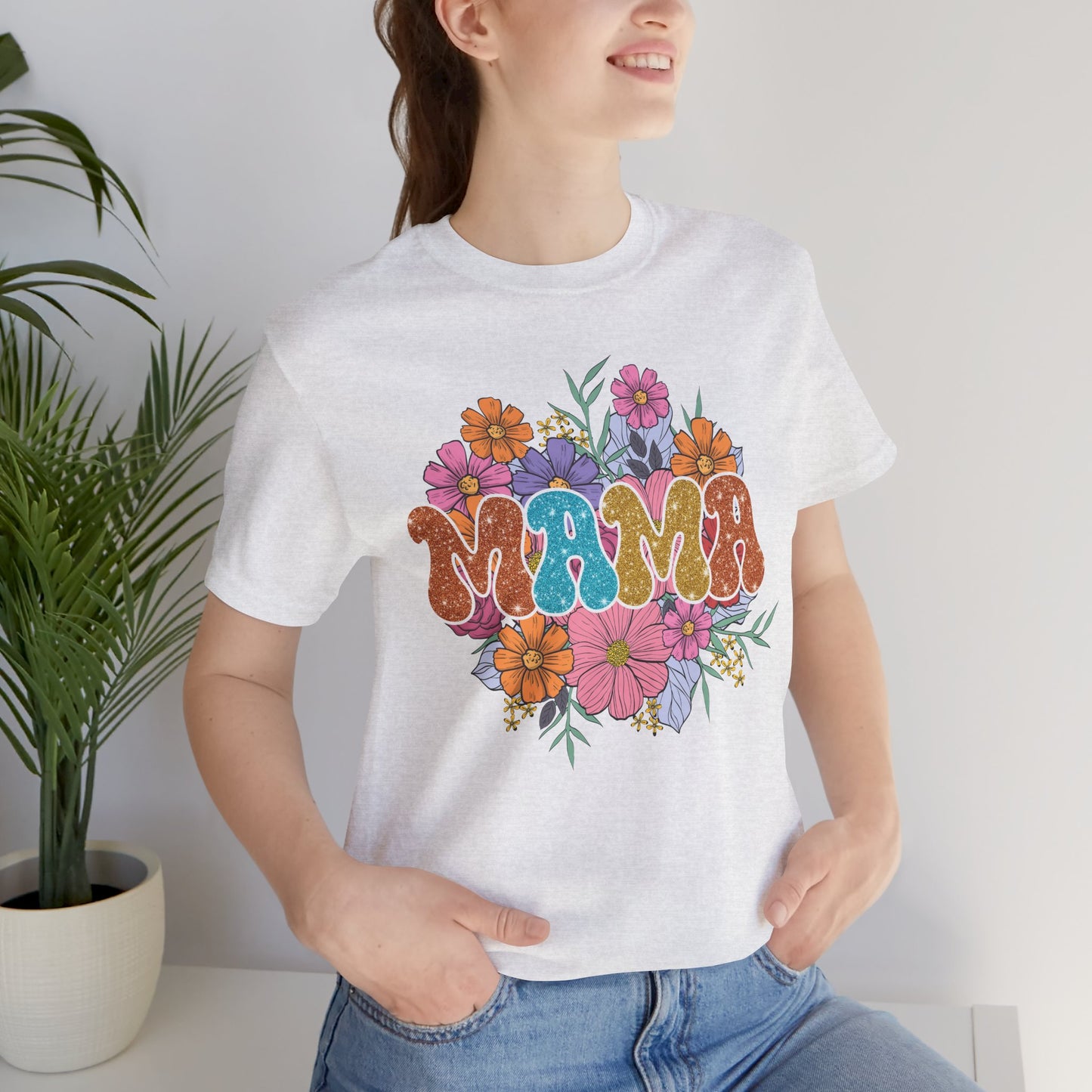 Mama Floral Vintage Tee — Retro Flower Mom Shirt for Mother’s Day