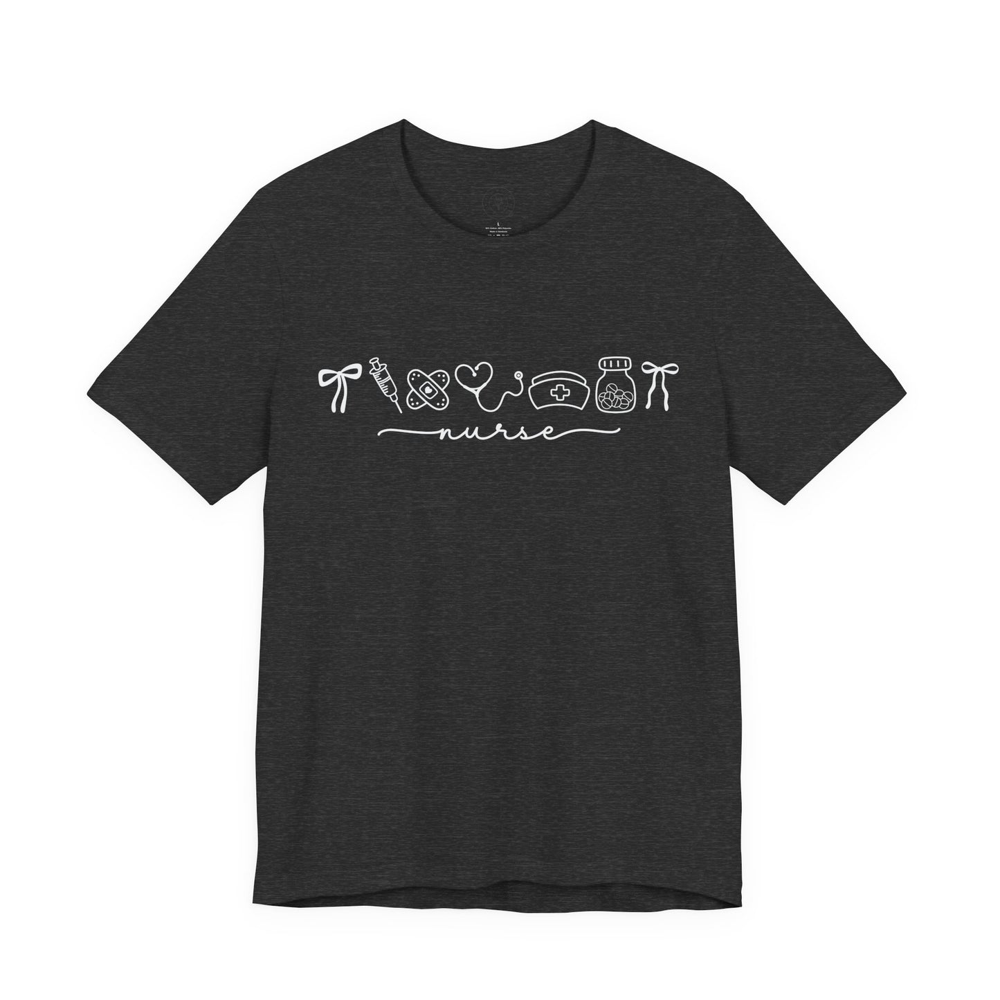 Nurse Graphic Tee — Cute Doodle Art