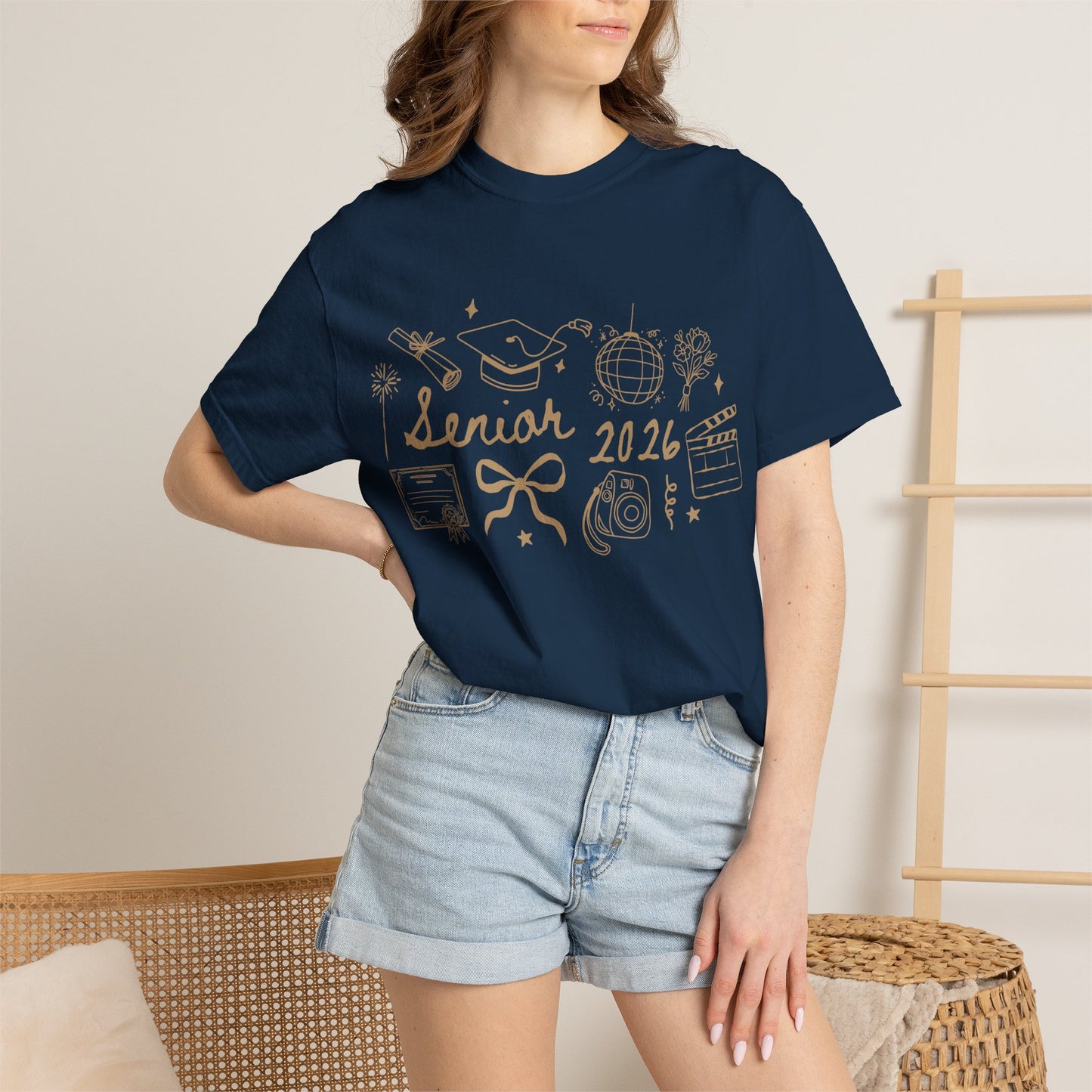 Senior 2026 Graduation Tee — Gold Text