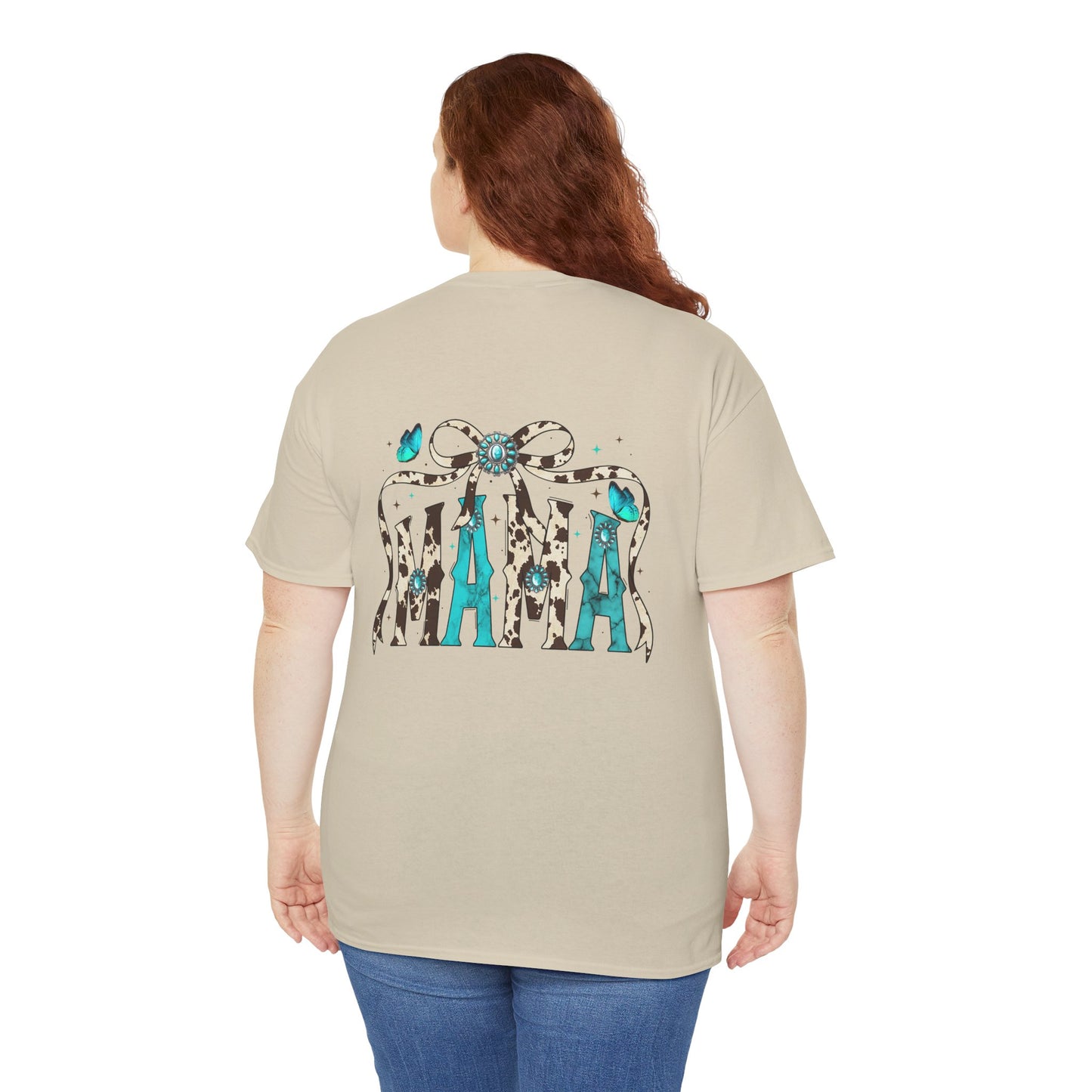 Mama Bow Graphic Tee — Floral Leopard MAMA Shirt for Mother’s Day
