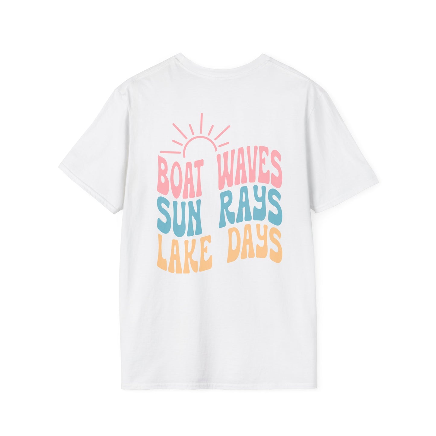 Lake Days T-Shirt — "Boat Waves Sun Rays" Summer Graphic Tee