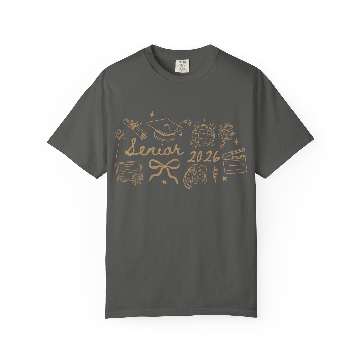 Senior 2026 Graduation Tee — Gold Text