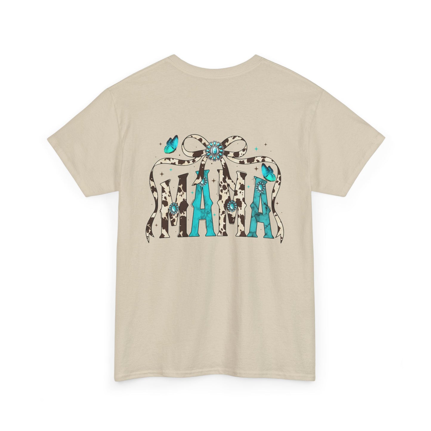 Mama Bow Graphic Tee — Floral Leopard MAMA Shirt for Mother’s Day