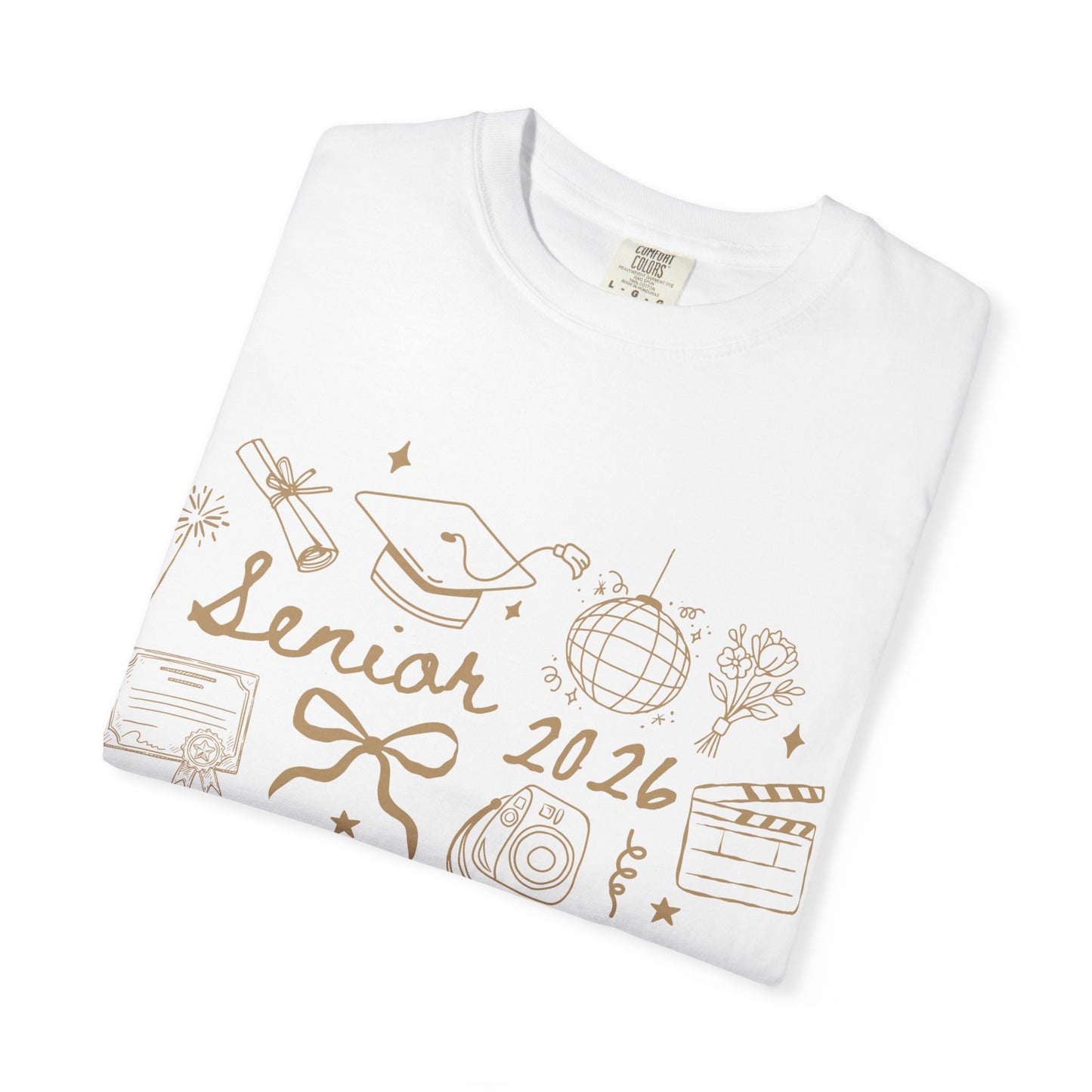 Senior 2026 Graduation Tee — Gold Text
