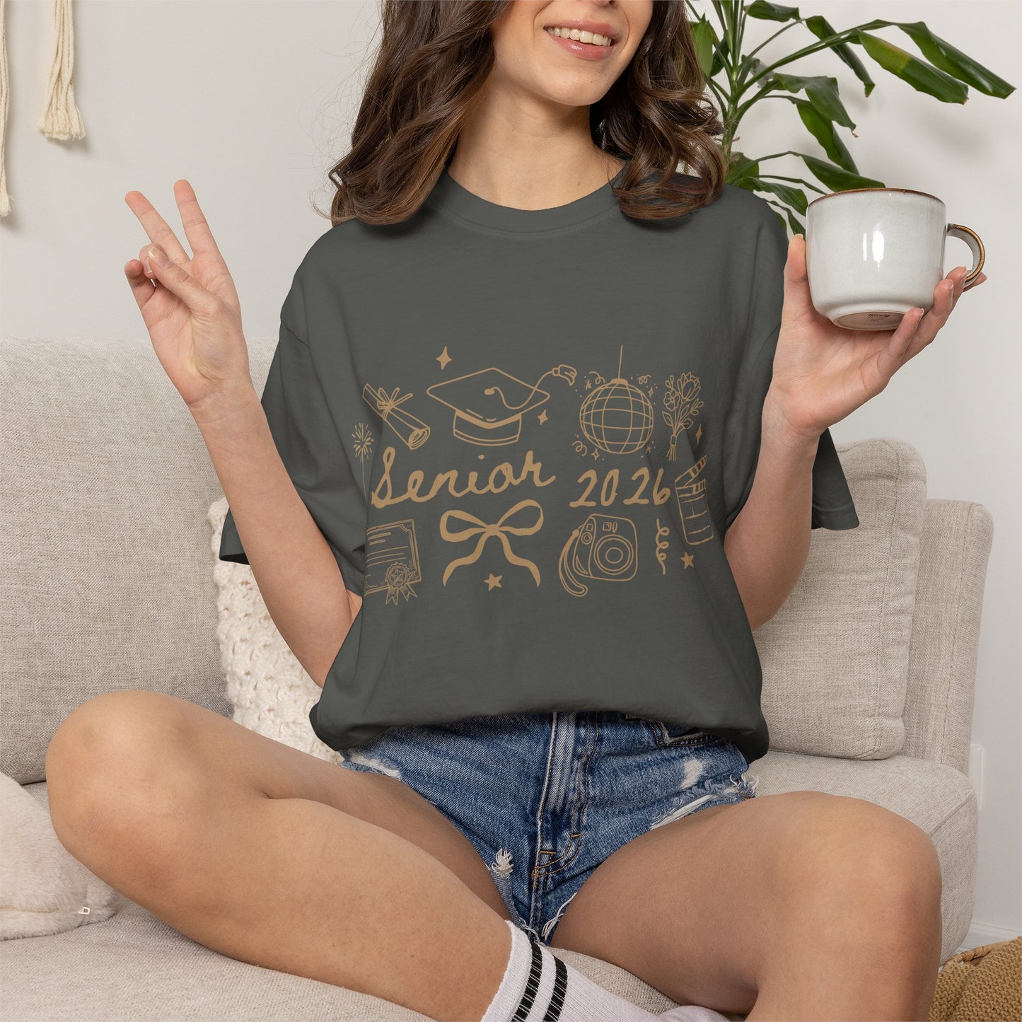Senior 2026 Graduation Tee — Gold Text