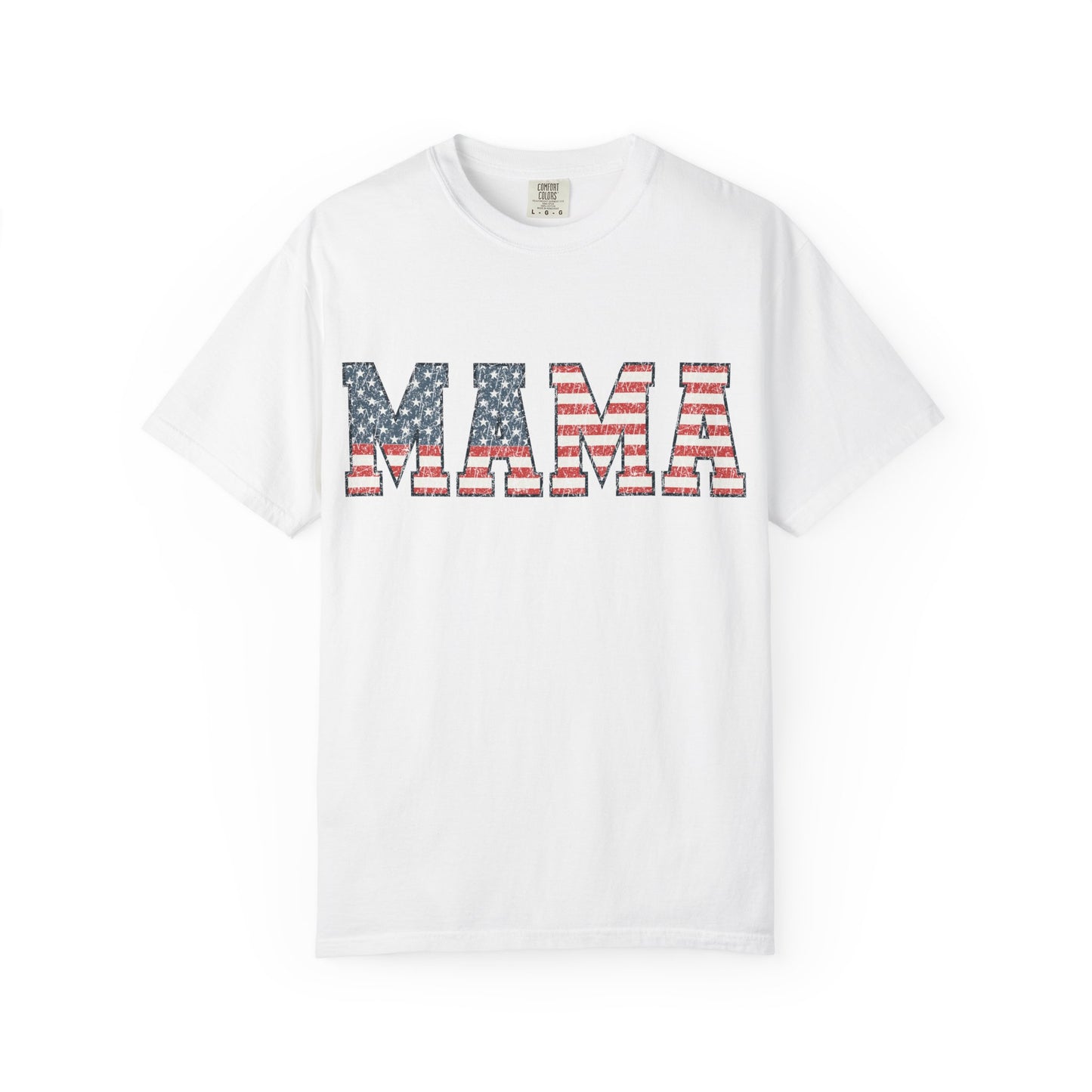 American Flag Patriotic MAMA Tee
