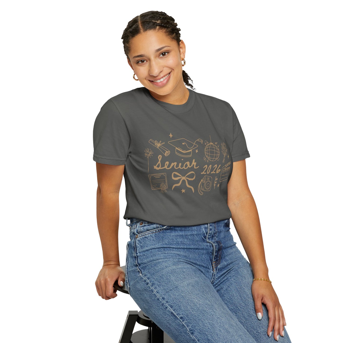Senior 2026 Graduation Tee — Gold Text