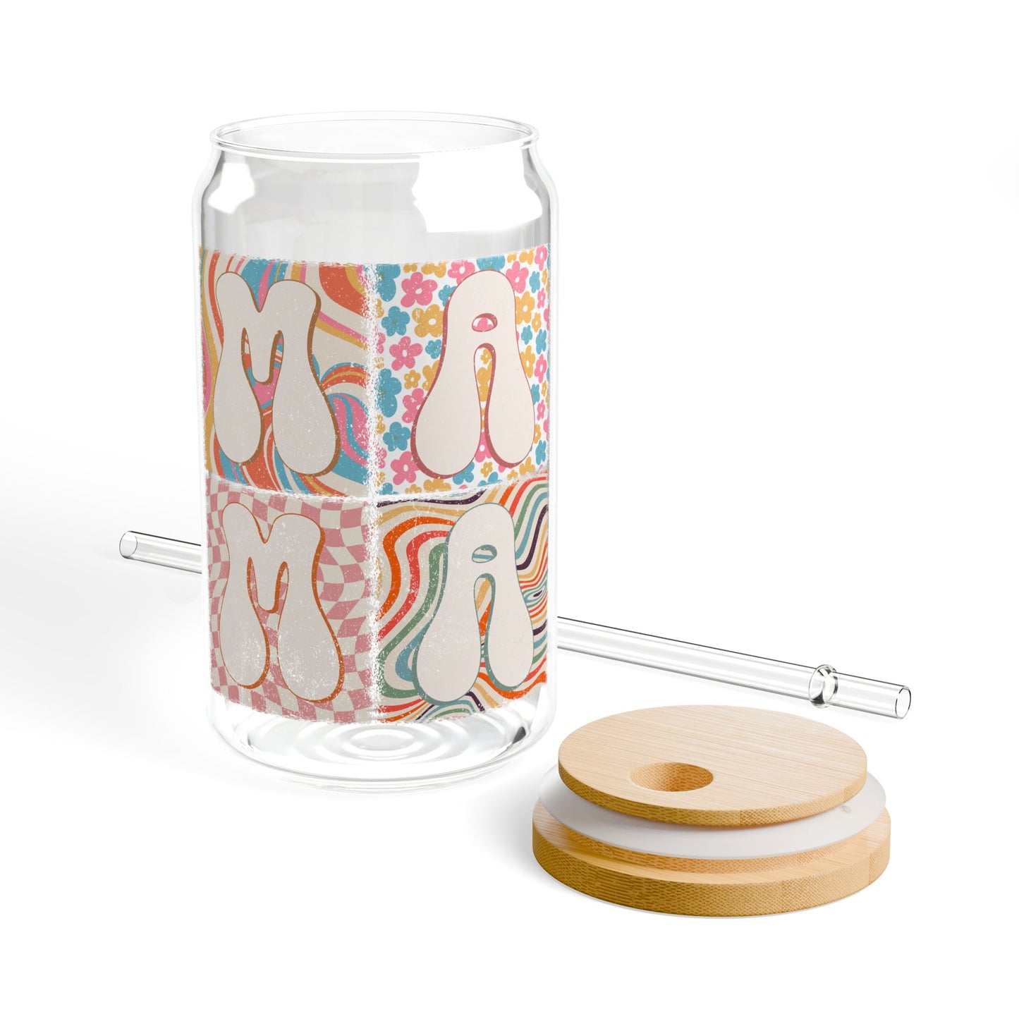 Groovy MAMA Glass Tumbler