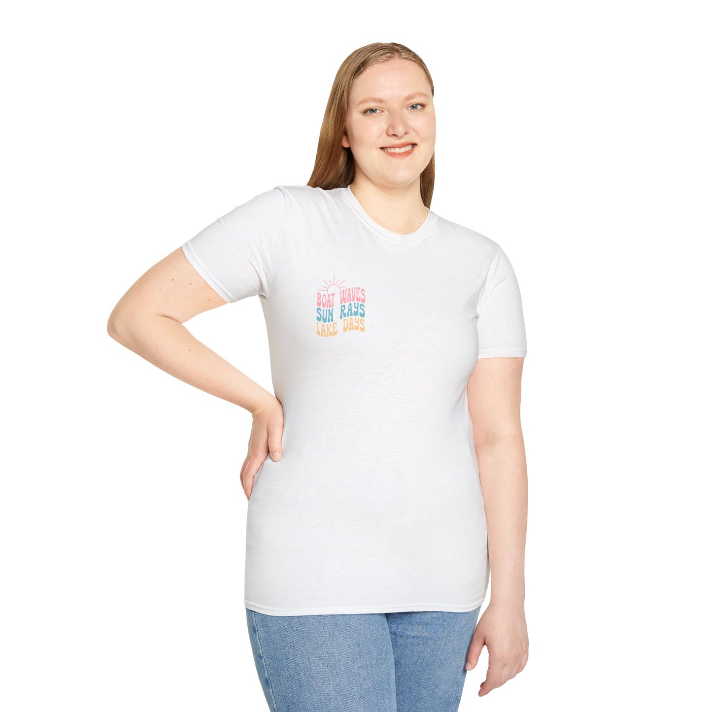 Lake Days T-Shirt — "Boat Waves Sun Rays" Summer Graphic Tee