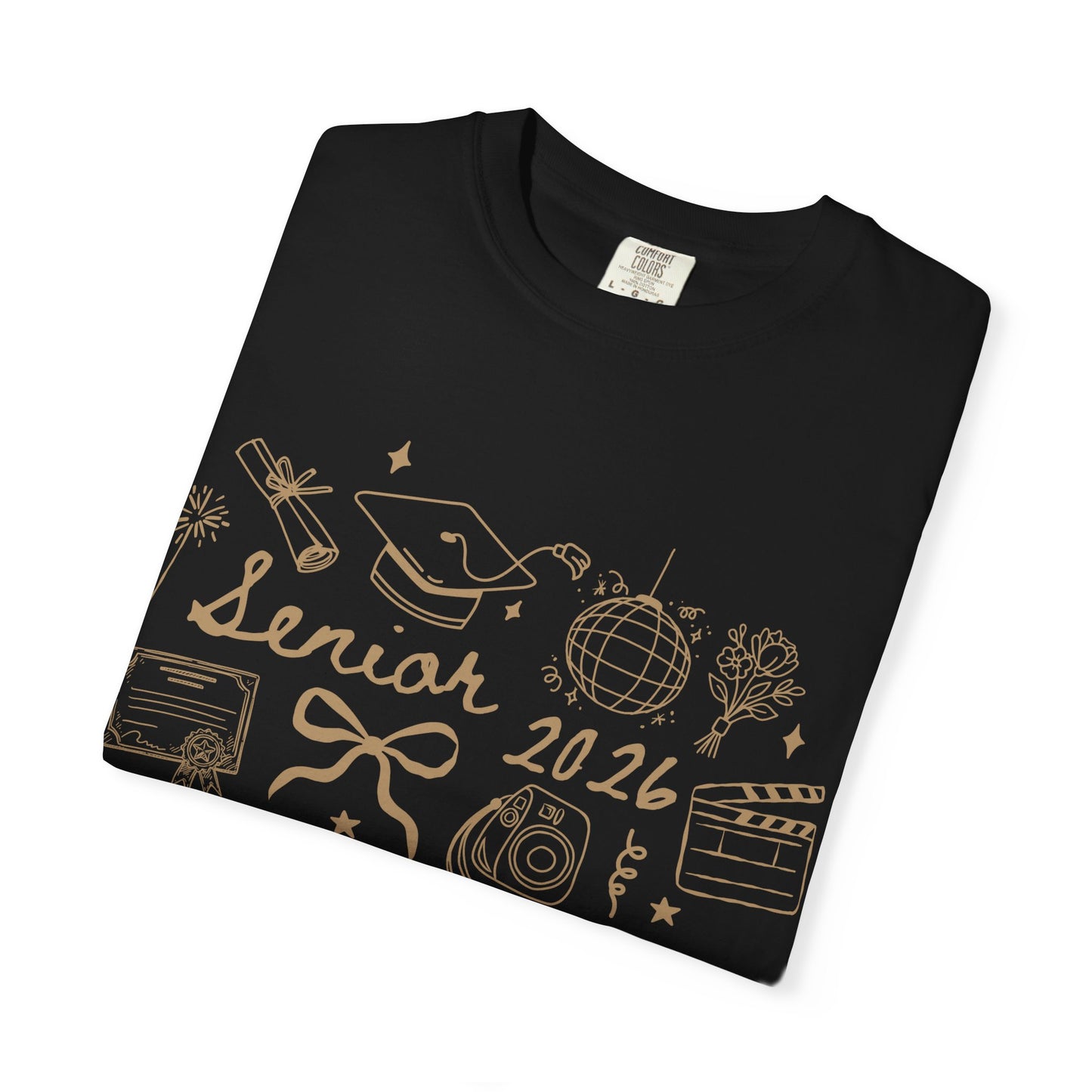 Senior 2026 Graduation Tee — Gold Text