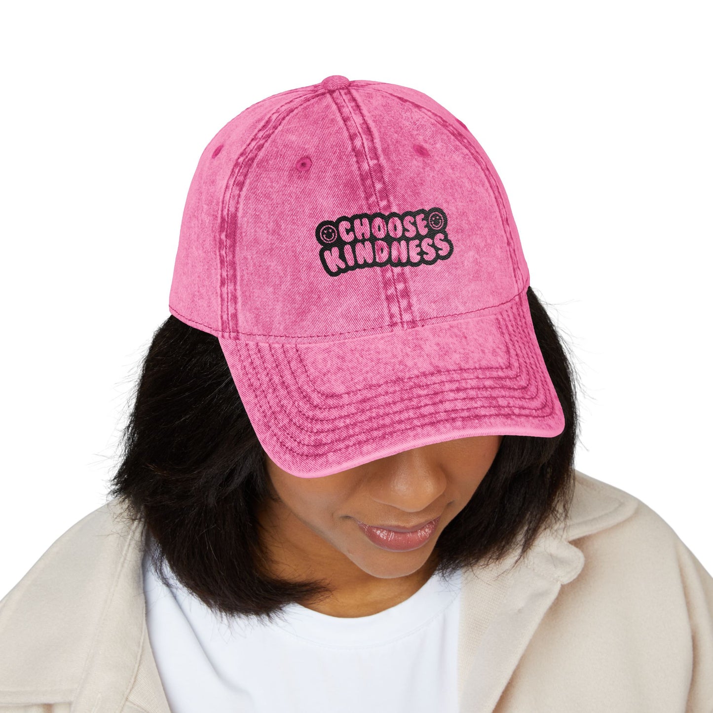 Choose Kindness Vintage Embroidered Hat