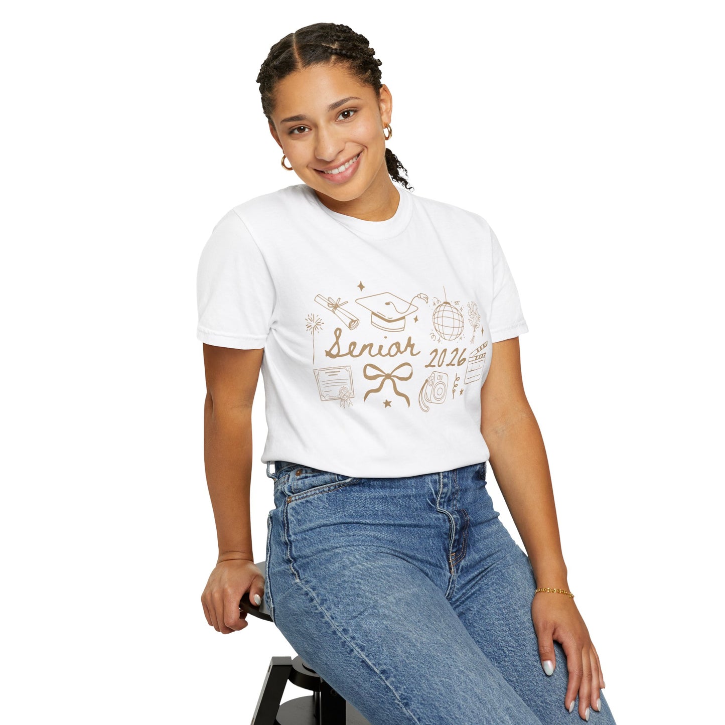 Senior 2026 Graduation Tee — Gold Text