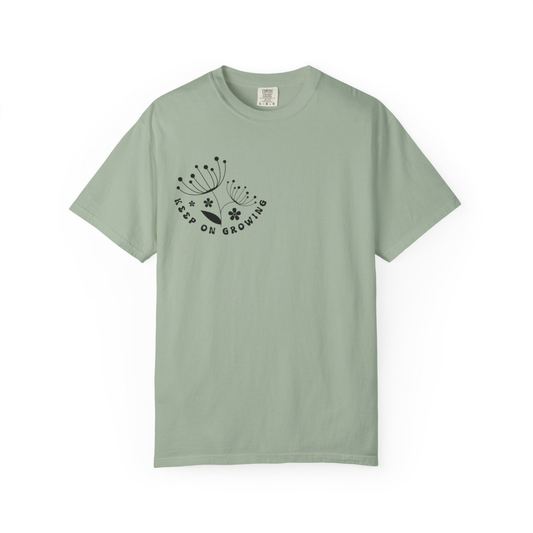 Keep On Growing Minimal Floral Tee